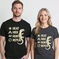 thumbnail image 5 of Heat Hide Hunt Repeat T-Shirt – Leopard Gecko Pet Lovers – Unisex Casual Wear, 5 of 6