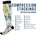 thumbnail image 4 of Coolnut 1 Pack Pandas Bamboo Compression Socks for Women Men Knee High Stocking for Running,Athletic,Medical, 4 of 6