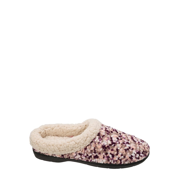faux shearling clog slippers