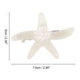 thumbnail image 4 of Unique Bargains 1 Pc Hair Clip Starfish Hair Clips White Colorful, 4 of 5