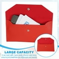 thumbnail image 5 of Uxcell Cash Envelope Wallet, Budget Cash Holder Reusable Money Bag Pouch Leather Money Organizer Pouch for Men Women Receipt Check Bill Travel Graduation Holidays, Brown, 5 of 6
