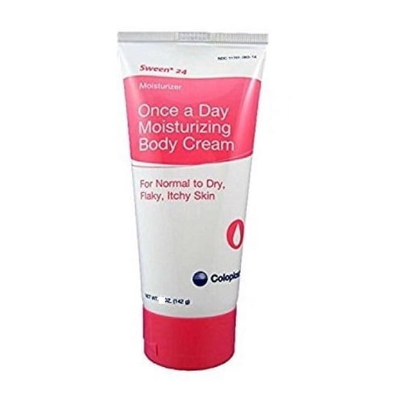 Sween 24 Hand and Body Moisturizer 9 oz. Tube Unscented Cream CHG Compatible, 7095 - EACH