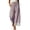 Purple, variant on Edvintorg Pants for Women Plus Size Fashion Elastic Waisted Casual Trouser Striped Loose Wide Leg Pant with Pockets Women's Clothing Yellow S