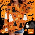 thumbnail image 2 of XUNKUSGA Halloween Sweatshirt Kids Casual Crew Neck Long Sleeve Unisex Fleece Loose Pullover Tops Fashion All Over Graphic Tees for Boys Girls 1-2 Years, 2 of 6