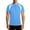 Sky Blue, variant on Big and Tall Shirt for Men Fashion Color Block Tee Athletic Running Tee Breathable Workout Top Short Sleeve T Shirt