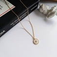 thumbnail image 4 of Fiudx Ofertas de la semana Collar en colgante resina redonda en seis aristas y temperamento, 4 of 7