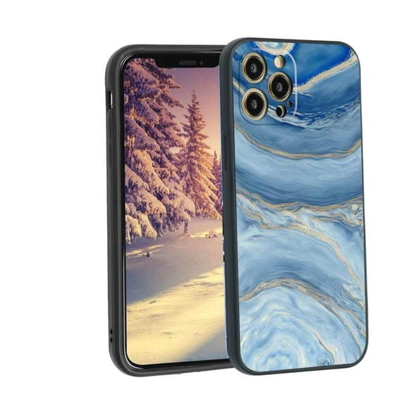 Blue-Marble-56 Phone Case, Degined for iPhone 12 Pro Max Case Men Women, Flexible Silicone Shockproof Case for iPhone 12 Pro Max