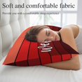 thumbnail image 4 of Red Wooden Grain Throw Pillow Cover, Pillowcase Protectors with Zipper, Breathable Decorative Lumbar Pillow Case Cover, Farmhouse Ombre Wood Stripes Rustic Pillow Shams for Couch Sofa 12x20Inch, 4 of 9