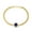 Blue CZ, variant on 18K Yellow Gold Plated Cuban Link Chain Bracelets for Women with 10mm White Cubic Zirconia Stone Hypoallergenic Link Bracelet/ 7 Inch