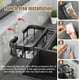 thumbnail image 4 of Organizador de fregadero de cocina de acero inoxidable, soporte para esponja de fregadero de cocina, almacenamiento de esponja de fregadero de cocina negro, con 2 soportes para palillos, organizador, 4 of 5
