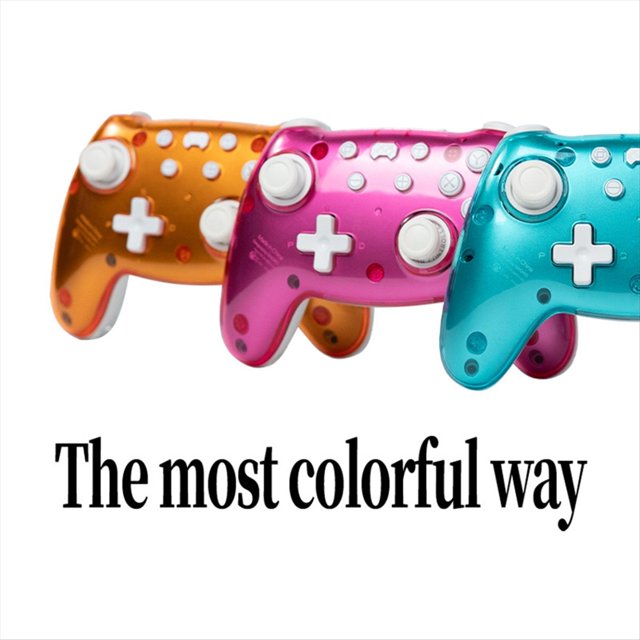 Para PB CRUSH Gamepad Inalámbrico Estuche Magnético Externo PC NS Estuche de Iluminación RGB Bluetooth de Doble Sala, Púrpura