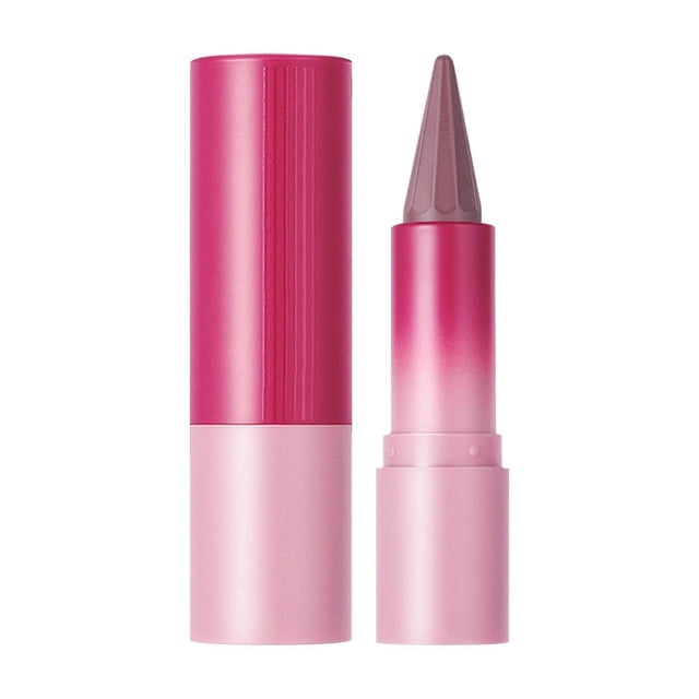 Rouges à Lèvres pour Femmes Rouge à Lèvres Crayon à Lèvres Deux en un 6 Couleurs Longue Durée Crayon à Lèvres Pointu Bordure Stylo à Lèvres