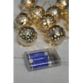 thumbnail image 3 of Boho Silver Sphere Led Light String 10Ct 5.5 Ft Led Battery Operated 3 Aa Batteries /Not Included Features 6 Hour Timer, 3 of 4