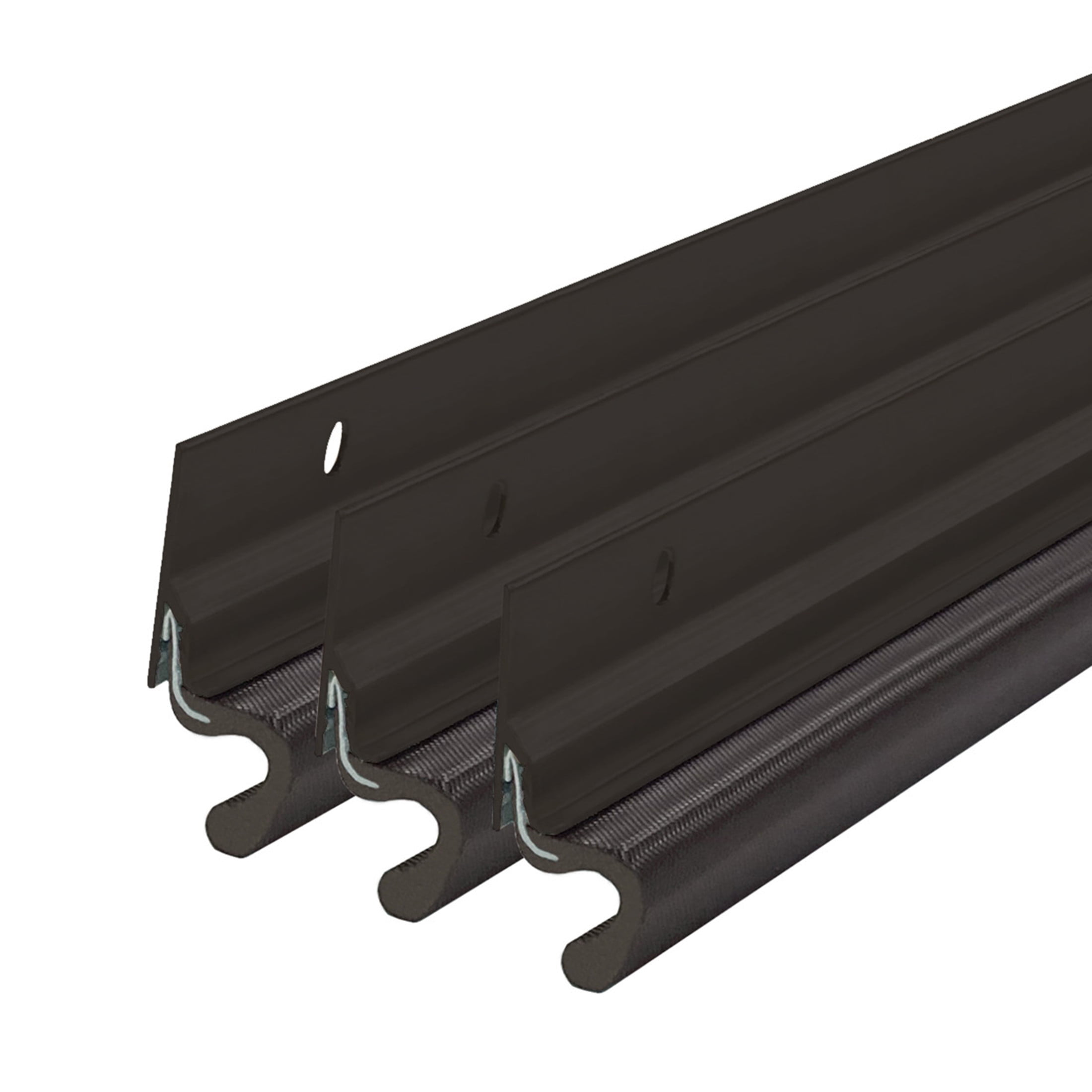 M-D Building Products 87783 Bronze Aluminum and Vinyl-coated Foam Heavy-duty Screw-on Top and Sides Door Seal Kit