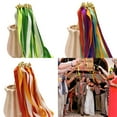 thumbnail image 2 of Ribbon Wand Stick with Bells For Wedding Parties Decoration Twirling Streamers, 2 of 11