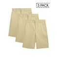thumbnail image 2 of 3-Pack Boy's Stretch Slim Fit School Uniform Twill Shorts, 2 of 7
