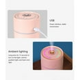 thumbnail image 6 of QLEICOM Humidifiers for Bedroom, 250ml Portable Small Cool Mist Humidifiers, USB Powered with LED Light, Humidifiers for Home Office Car Bedroom Nursery Indoor (Pink), 6 of 7