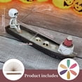 thumbnail image 4 of Skull Aromatherapy Fishing Boat, Gothic Incense Holder and Burner for Home Decor, 4 of 9