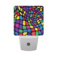 thumbnail image 6 of Yayeee LED Night Light for The Home Plug in With Light Sensors 2 Pack, Colorful Psychedelic, 6 of 6