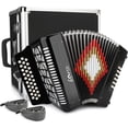 thumbnail image 1 of Accordion Horse, 31 teclas, 12 bajos, 3 filas, GCF, diatónico, con funda, 1 of 7