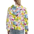 thumbnail image 7 of Daiia Tropical Pineapples Pattern Women's Fashion Hoodies & Sweatshirts with Kangaroo Pocket Hooded Sweatshirt with Eye-catching Drawstrings-X-Large, 7 of 7