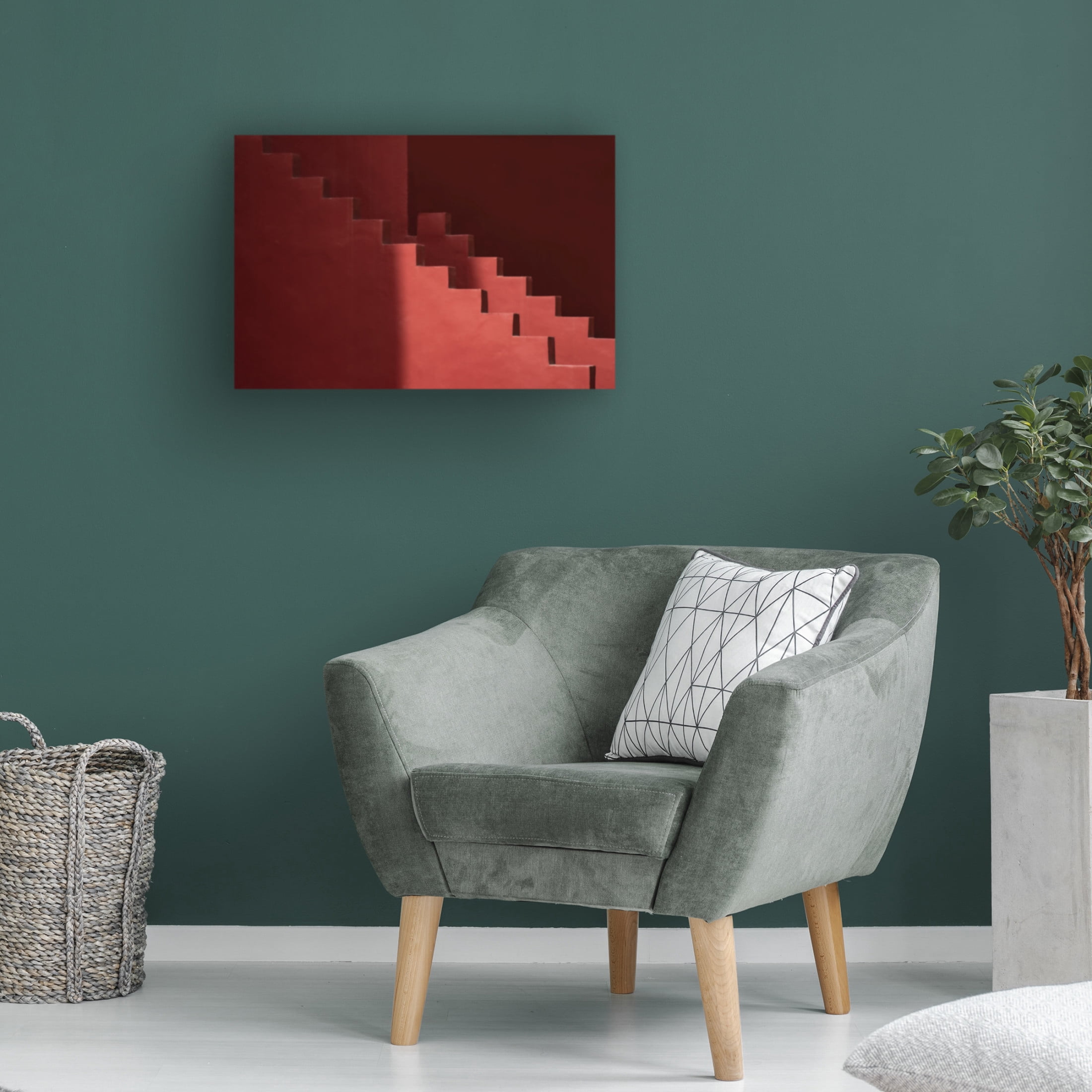 Trademark Fine Art Linda Wride Muralla Roja 12 Canvas Wall Art