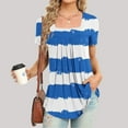 thumbnail image 2 of Jgppe Tunique d'Été pour Femmes Blouse Habillée Décontractée Manches Courtes T-Shirts Amples pour Dames, 2 of 5