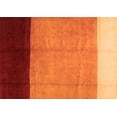 thumbnail image 1 of Ahgly Company Indoor Rectangle Abstract Orange Contemporary Area Rugs, 2' x 5', 1 of 1
