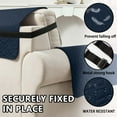 thumbnail image 3 of SANMADROLA Reversible Oversized Sofa Cover Couch Cover for 3 Cushion Couch Sofa Water Resistant Couch Cover Furniture Protector with Elastic Straps for Kids, Dogs, Pets (78" Oversized Sofa), 3 of 7