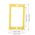 thumbnail image 2 of BESTYASH Anillo Extensor Para Caja De Eléctrico Con Tornillos Y Soporte Resistente Amarillo, 2 of 8