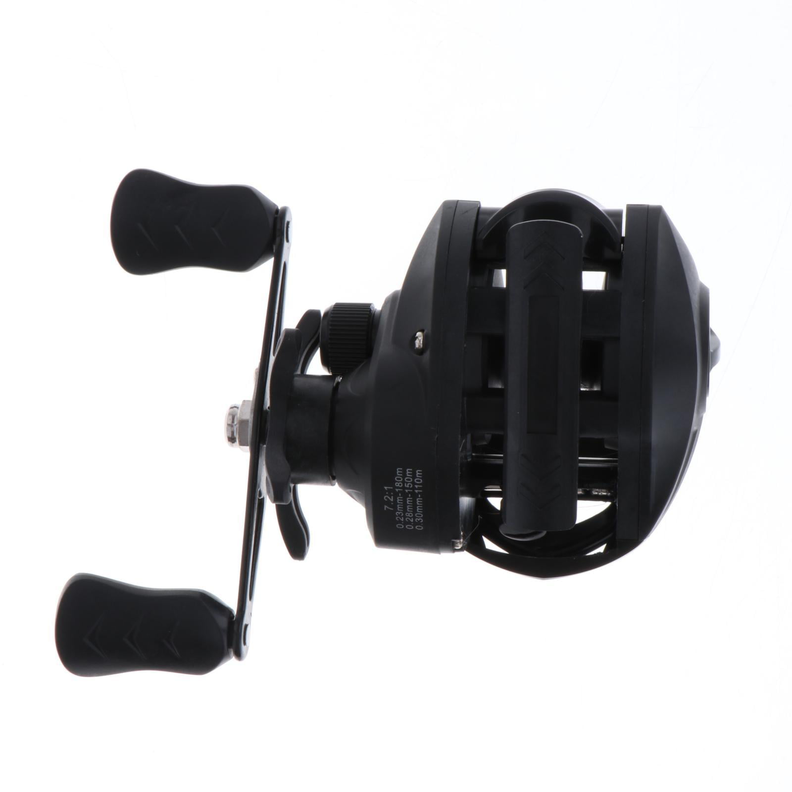 Fishing Reels, Strong Corrosion Resistance Metal Saltwater Baitcasting Reel  with Braking System - Right handed 