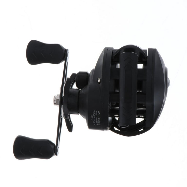 Fishing Reels, Strong Corrosion Resistance Metal Saltwater Baitcasting Reel  with Braking System - Left handed 