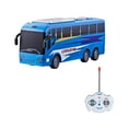 thumbnail image 2 of Remote Control Bus Toy, 1:30 Scale Toy Bus, Four Way LED Simulation Children's Travel Bus Model, Durable Plastic Construction, Easy To Use Remote, Safe ABS Material, Interactive Parent Child Play, 2 of 7