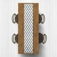 thumbnail image 2 of Creative Products Painted Diamond Pattern Gray 16x72 Poly Twill Table Runner, 2 of 3