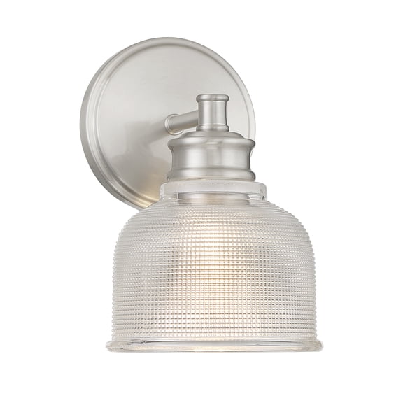 Trade Winds Addison 1-Light Wall Sconce in Brushed Nickel
