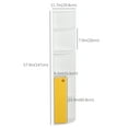 thumbnail image 3 of HOMCOM 5-Tier Corner Bookcase, Bookshelf with Compartments Door Cabinet, 3 of 10