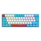 thumbnail image 3 of Teclado de jugador de 62 teclas, interruptor rojo/azul, teclado mecánico con cable para ordenador PC, 3 of 6