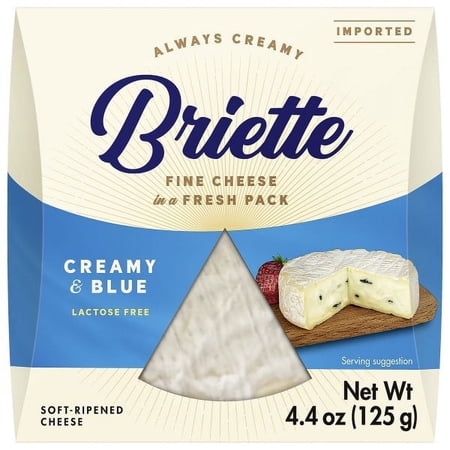Briette Cheese Brie Creamy Blue 4.4 Oz - Pack Of 10