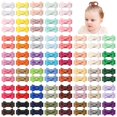 thumbnail image 1 of 100 Clips para el Pelo yoyokid con Lazo de Cinta Grosgrain de 3.1 cm, 1 of 7