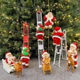 thumbnail image 5 of Electric Chimney Climbing Santa Claus Musical Toys, Climbing Santa on Rope, Electric Climbing Chimney Santa Claus, Chimney Climbing Santa, Xmas Gift (Climb Golden Beads), 5 of 7