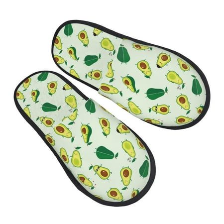 

Balery Cartoon Fruit Slient Indoor Furry Fleece Comfort House Shoes Soft Non-Slip Home Shoes Cotton Slippers House Slippers-- Large