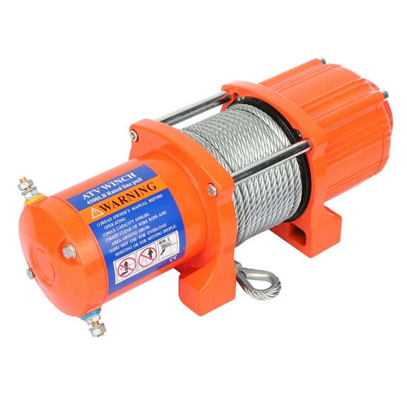 SCITOO - Electric Recovery Winch Towing 4500LBS Truck Trailer SUV Steel Cable Off Road