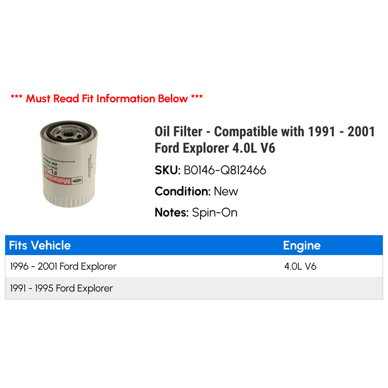 1995 Ford Explorer Oil Type Capacity, 51% OFF