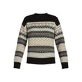 thumbnail image 7 of Time and Tru Women's and Women's Plus Fair Isle Pullover Sweater, Midweight, Sizes XS-4X, 7 of 7
