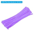 thumbnail image 3 of Uxcell 30CM/12Inch Pipe Cleaners, 300 Pack Flexible Chenille Stems for DIY Art Creative Crafts, Light Purple, 3 of 6
