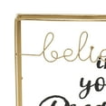 thumbnail image 5 of DecMode Text Believe Metal Decorative Sign, 1-Piece, 5 of 8