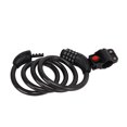 thumbnail image 3 of Candado de bicicleta antirrobo, candado de tira de bicicleta negro con alambre de Metal codificado de 4 dígitos para seguridad Universal de bicicletas, 3 of 8