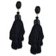 thumbnail image 1 of Arete de y Alecion Pendientes Colgantes Geométricos Elegante Accesorio de Negro, 1 of 7