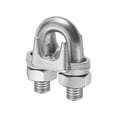 thumbnail image 1 of Abrazaderas de cable con clip para cable, 50 piezas, acero galvanizado 1/4 M6, 1 of 4