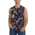 thumbnail image 2 of Picia Flower mens Cotton Tank Undershirts , Moisture-wicking Ribbed Tanks, Lightweight Cotton Tank Undershirts-Small, 2 of 8